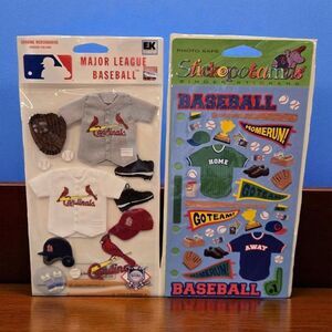 MLB St. Louis Cardinals Major League Baseball Stickopotamus Jolee's EK Stickers